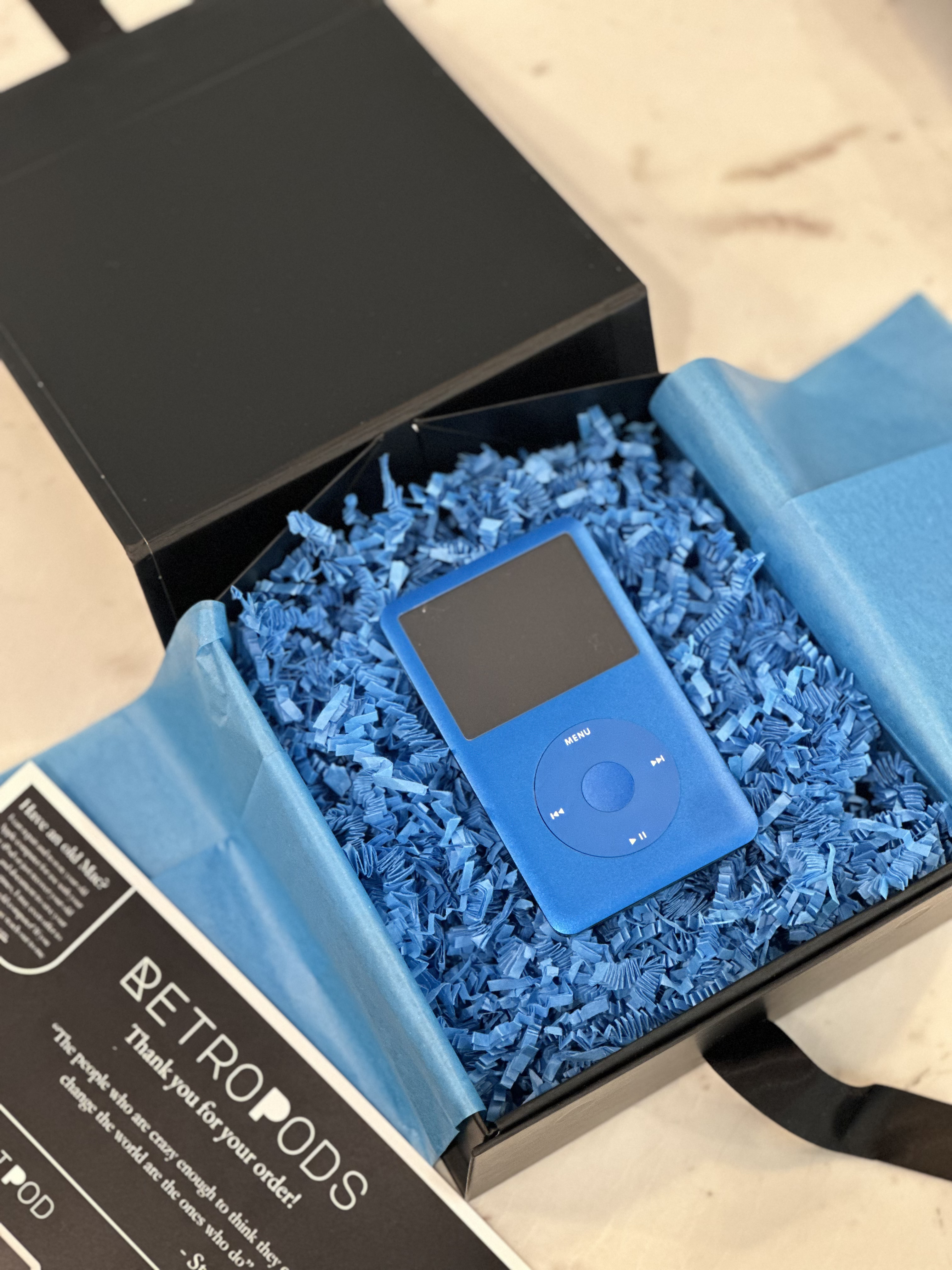 Blue iPod Classic